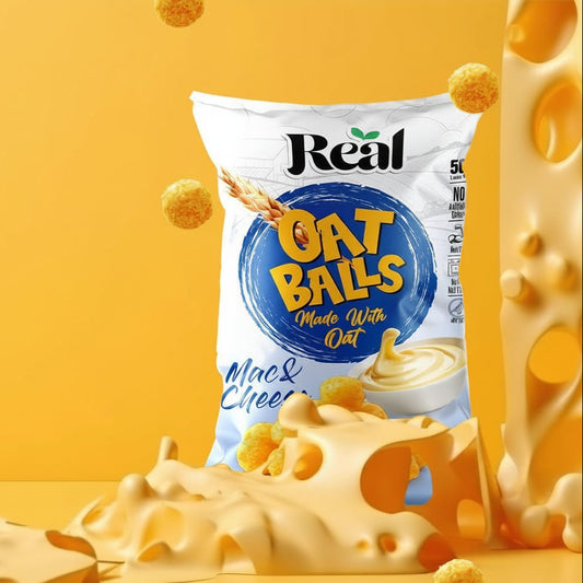 Real Nutrition Baked Oat Balls Mac & Cheese