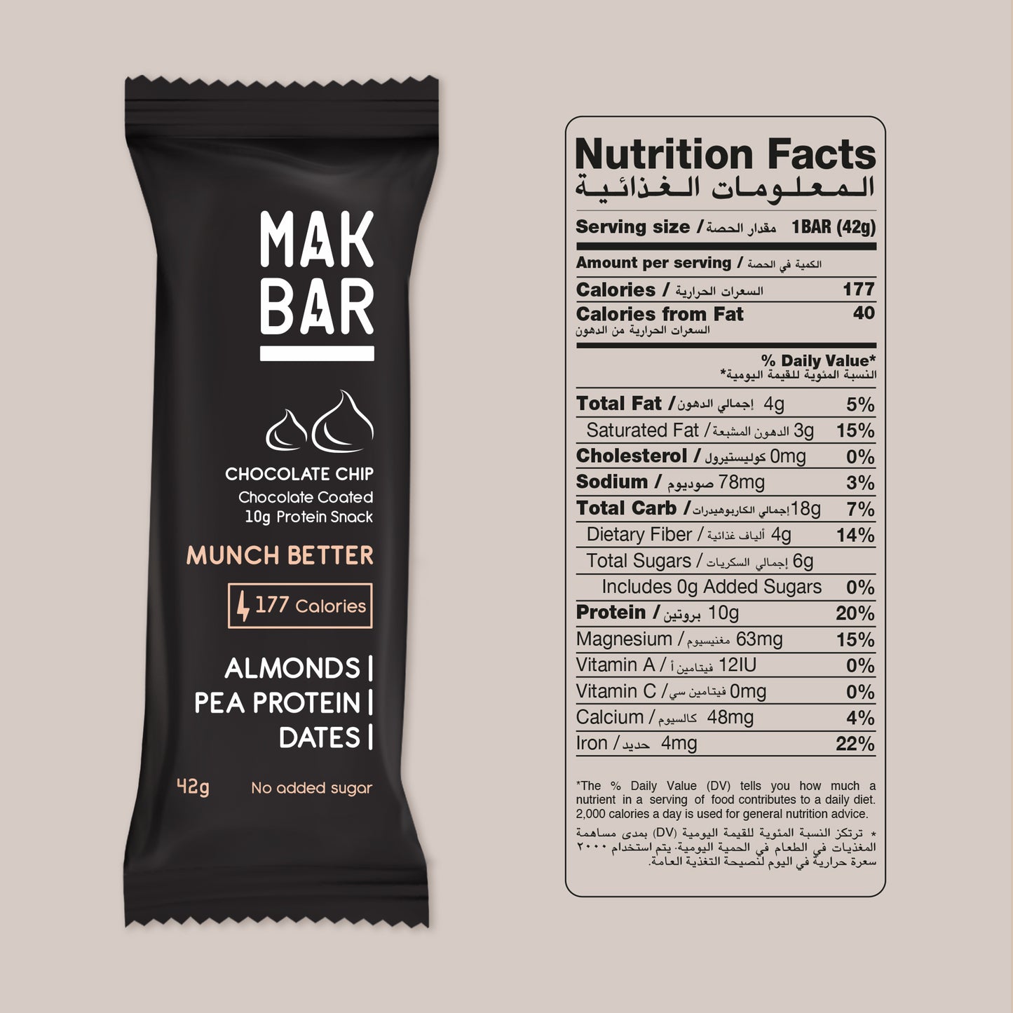 Mak Bar Chocolate Chip Bar
