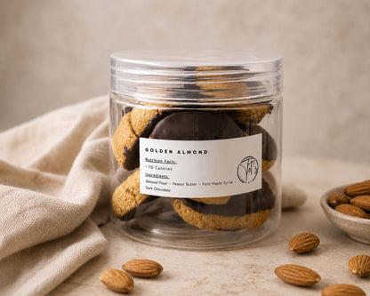 Golden Almond -Jar of 6 Pieces
Gluten free