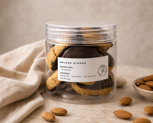 Golden Almond -Jar of 6 Pieces
Gluten free