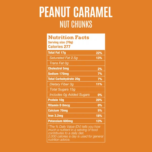 Peanut Caramel Chunks 70g