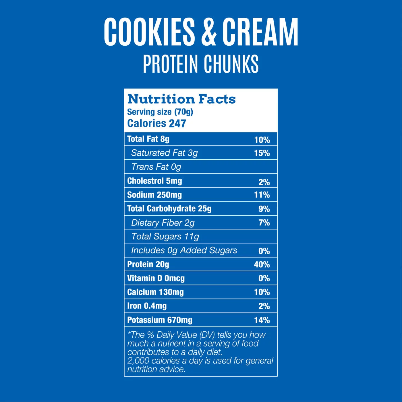 Cookies & Cream Chunks 70g