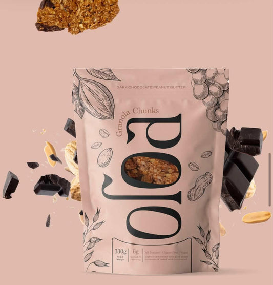 Oloa Dark Chocolate Peanut Butter Granola Chunks