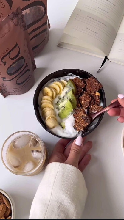 Oloa Dark Chocolate Hazelnut Granola Chunks
