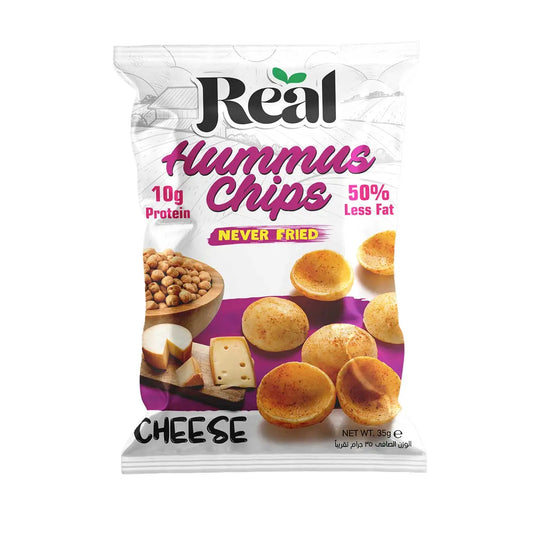 Real Nutrition  Baked Hummus Chips Cheese 10g Protein